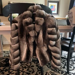 Italian authentic chinchilla fur.